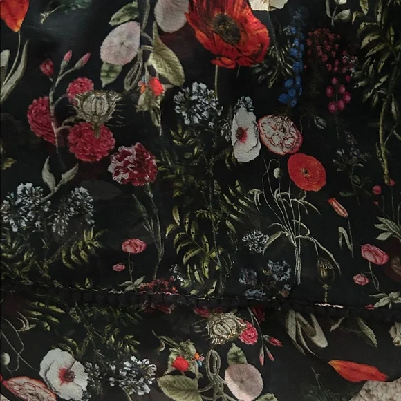 Anthropologie Payal Jain NWT Massima Black Red Floral Maxi Dress **Size XS P**🌺🌺 - Picture 9 of 10